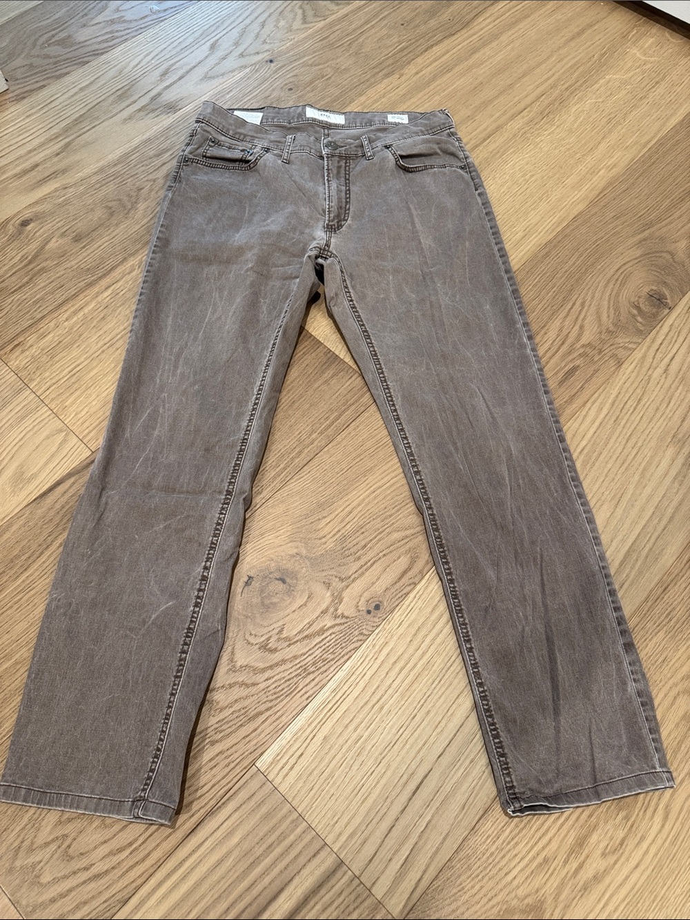 Men's Relaxed Fit Jeans - Washed Brown